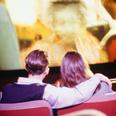 Couple watching a film at the cinema