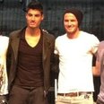 The Wanted are joined by David Beckham in LA
