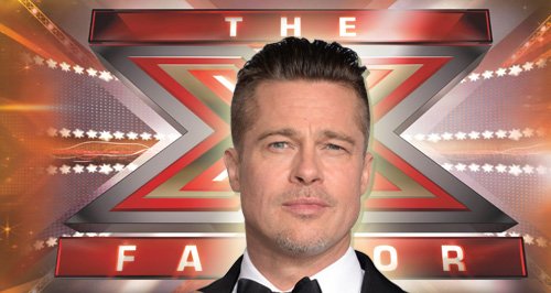 X Factor Brad Pitt Canvas