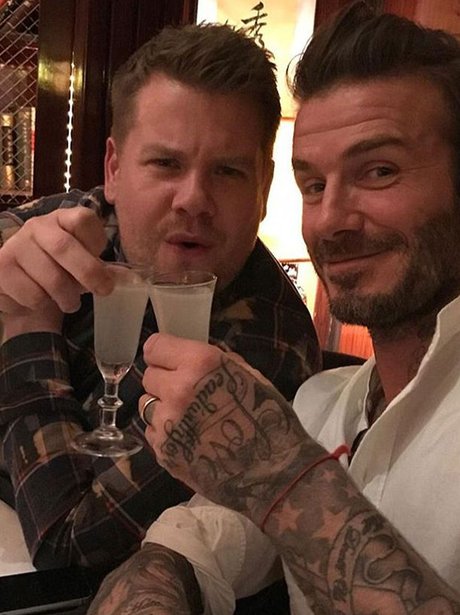 David Beckham And James Corden Enjoy A Lads Night Out In London Best Celebrity Heart 